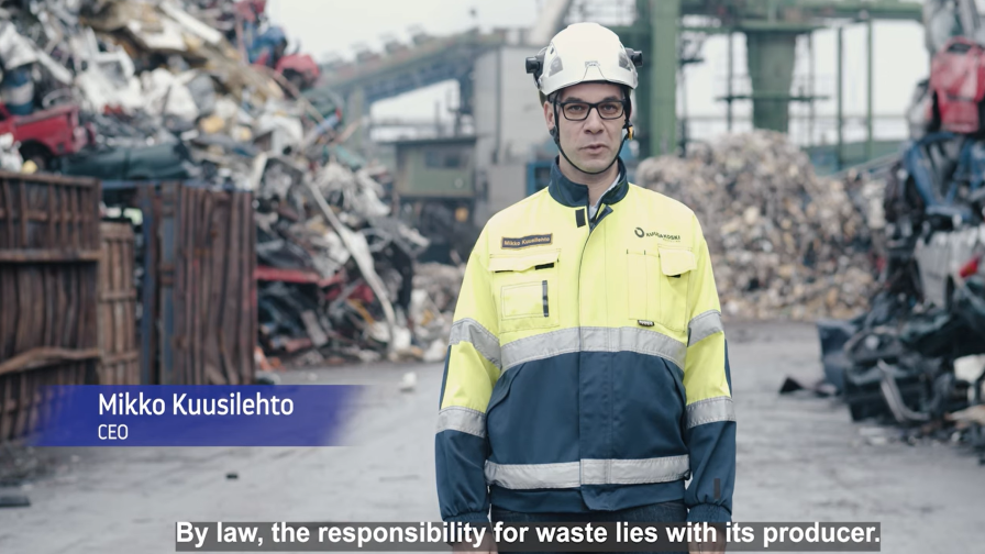 Kuusakoski Recycling The responsibility for waste lies with its producer